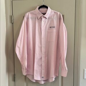 Vineyard Vines Pink and White Striped Dress Shirt